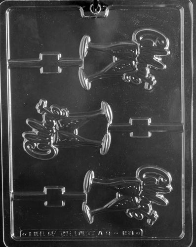 Celebrate Champagne Glasses Lollipop Mold