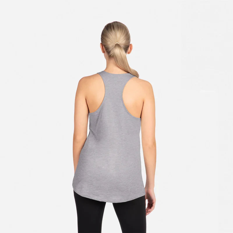 Next Level 1533 Women's Tank Top Cotton Poly Jersey Fabric - Heather Grey, Racerback, 30 Singles, 135 Grams, 4.0 Oz (1 Unit)