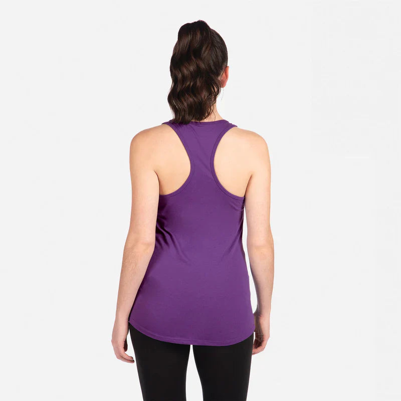 Next Level 1533 Women's Tank Top Lightweight Cotton Poly Jersey Fabric - Purple Rush, Racerback, 30 Singles, 135 Grams, 4.0 Oz (1 Piece)