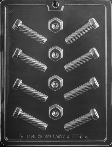 Nuts and Bolts Chocolate Mold - LPJ113