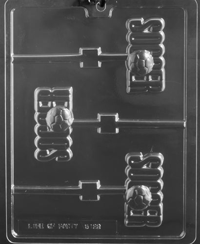 Soccer with Ball Lolly Chocolate Mold - LPS122