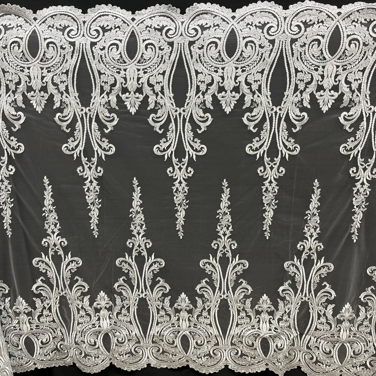 Embroidered Bridal Lace Fabric