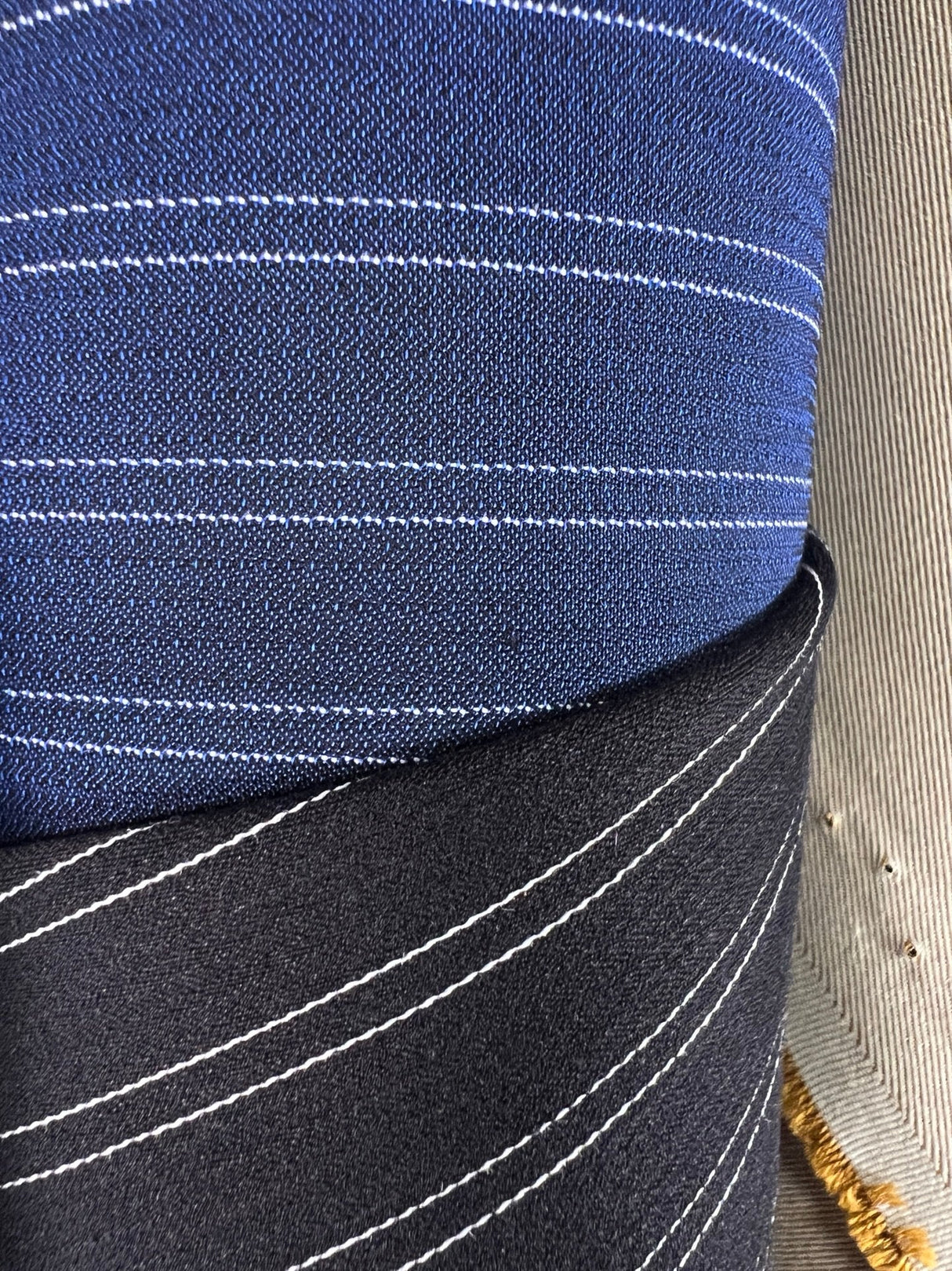 Cotton Twill Striped Fabric
