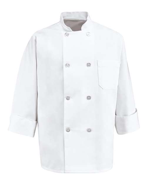 Chef Designs Eight Pearl Button Chef Coat - Tall Sizes