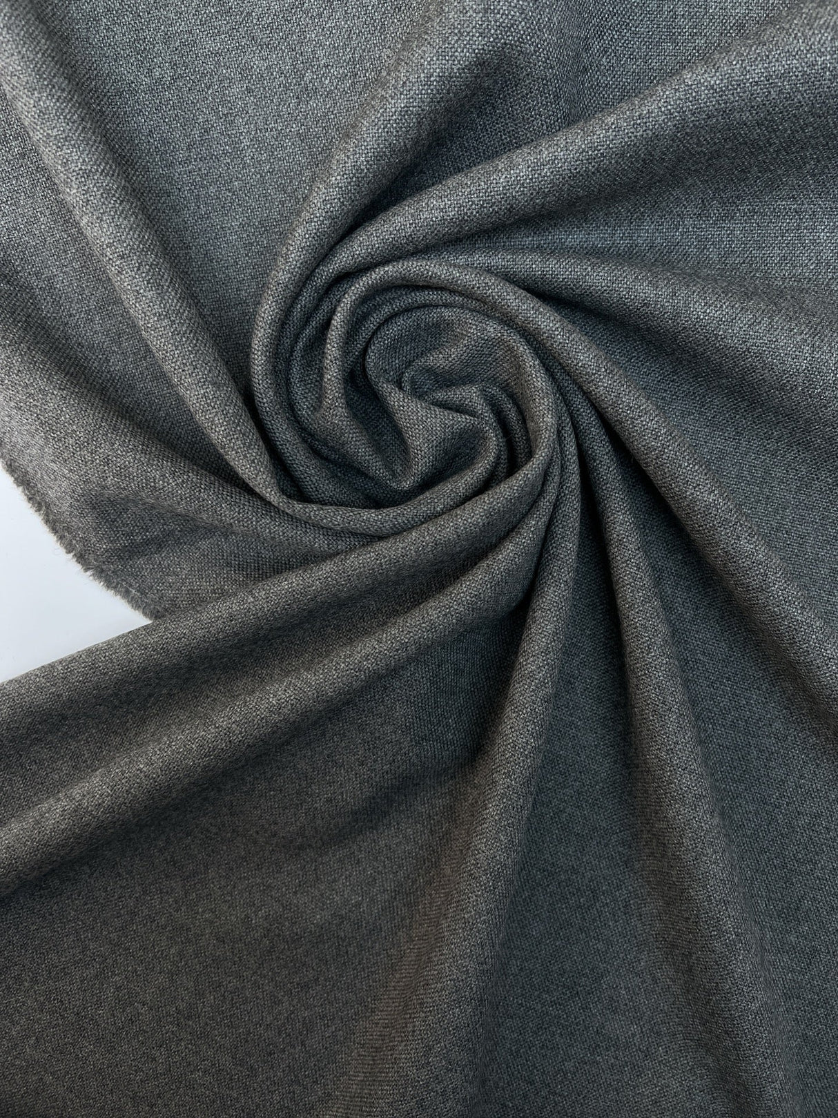 Italian Melange Gray Wool Suit Fabric