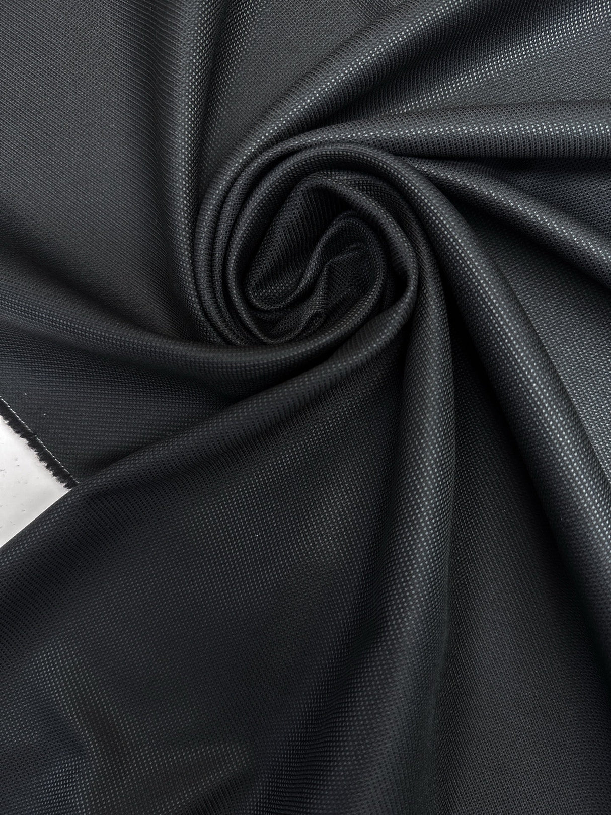 Wool Jacquard Fabric Blue Black