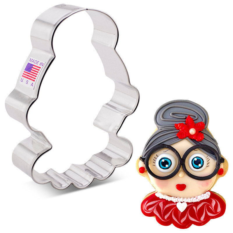 Ann Clark Mrs. Claus Cookie Cutter 4" Christmas