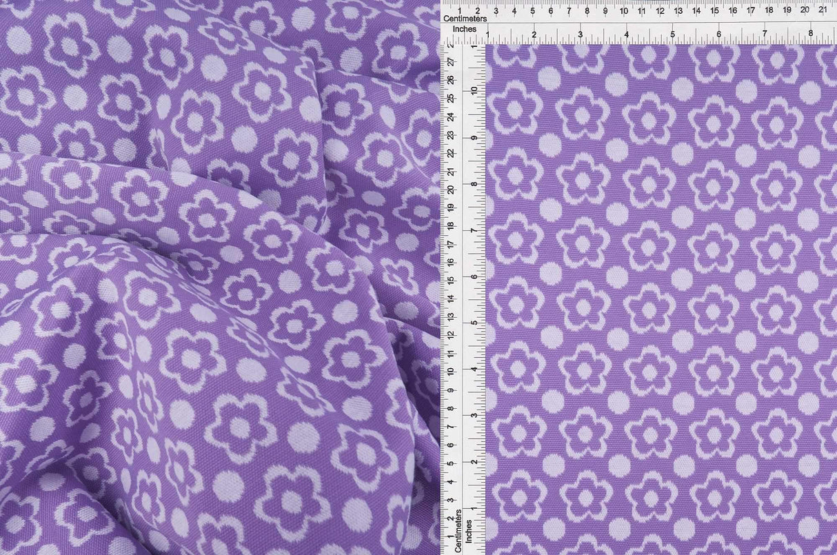 Double Knit Jacquard Flower Fabric Stretch Polyester Spandex 58/60 Inches Wide