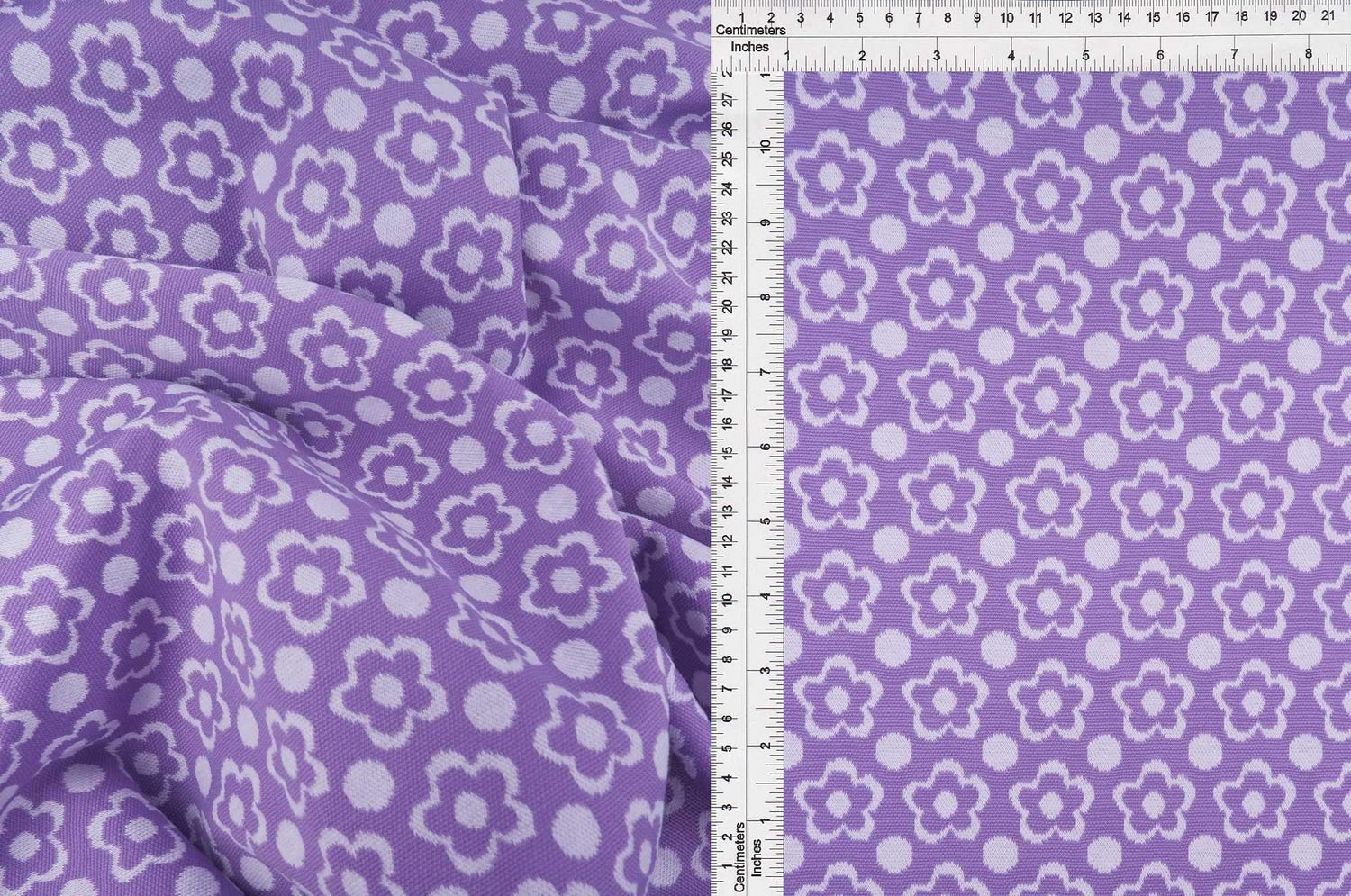 Double Knit Jacquard Flower Fabric Stretch Polyester Spandex 58/60 Inches Wide