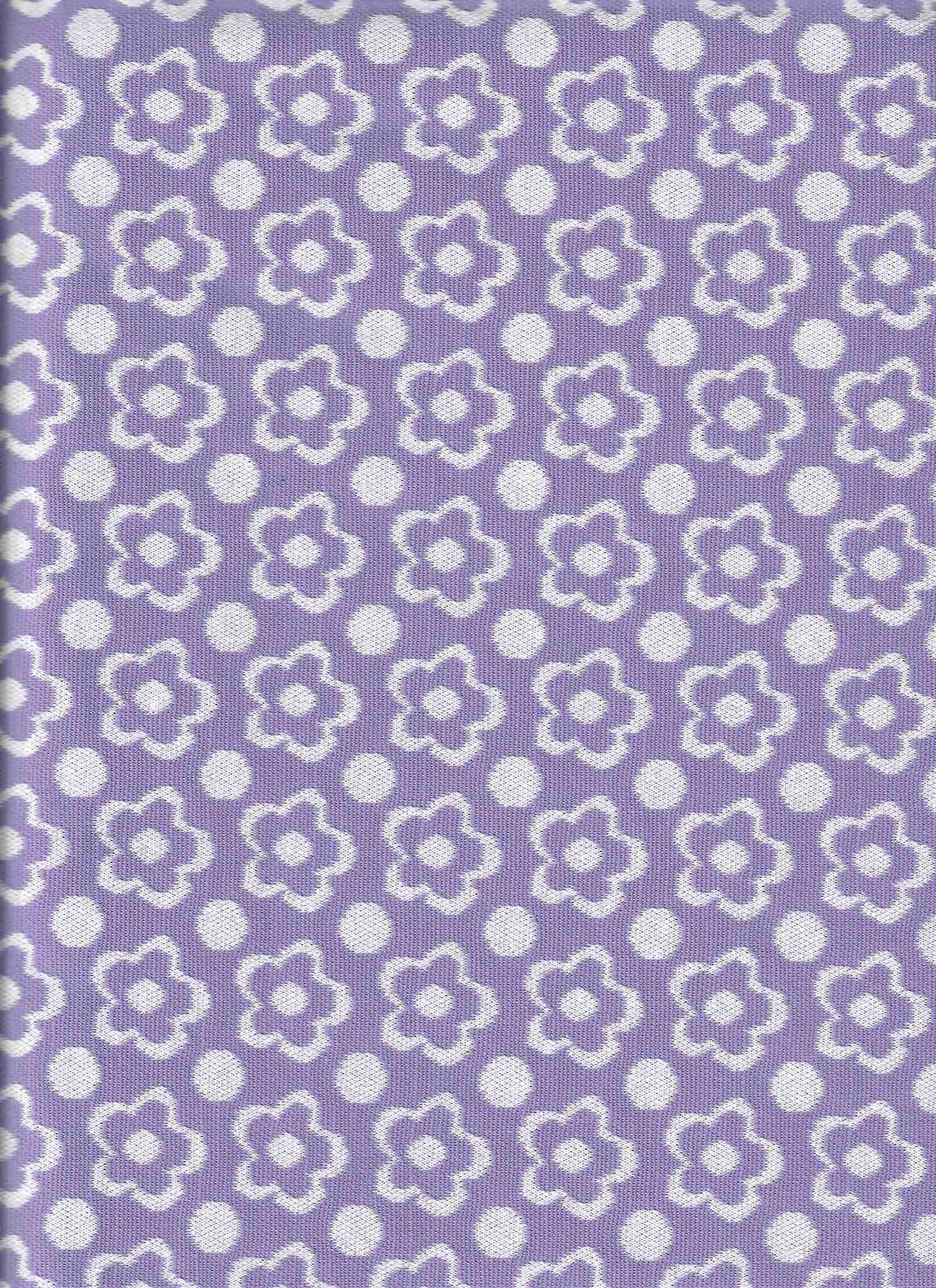 Double Knit Jacquard Floral Fabric