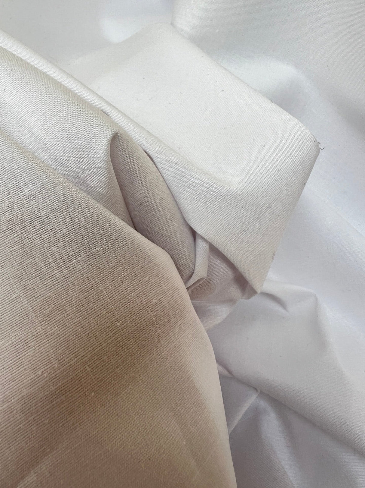 Viscose Elastane Plain Woven White