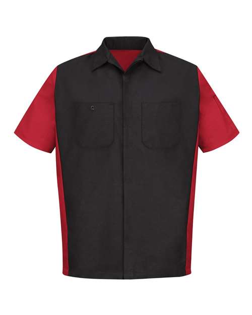 Red Kap Men's Tall Short Sleeve Automotive Crew Shirt