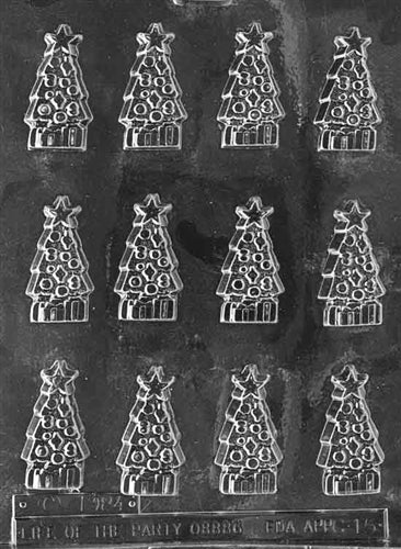 স্টার চকোলেট মোল্ড সহ কামড়ের আকারের গাছ