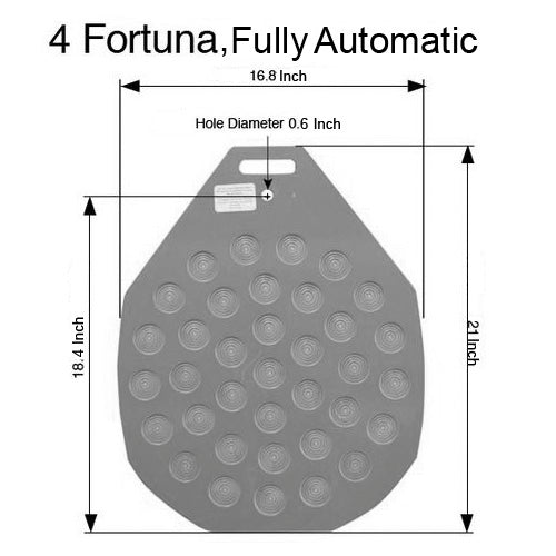 Divider-Rounder Molding Plate 36 Part, #4, 4mm - Fortuna Fully Automatic