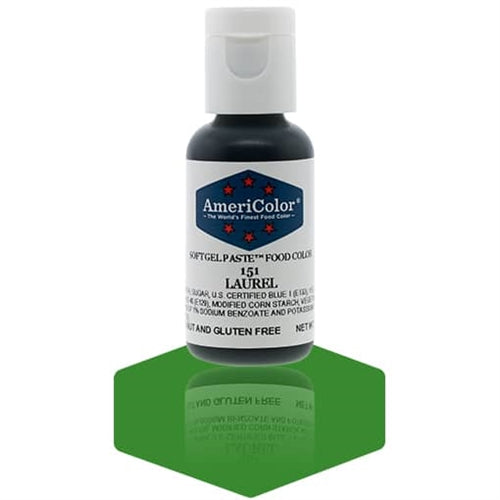 Laurel Green Soft Gel Paste Food Color - AmeriColor 151