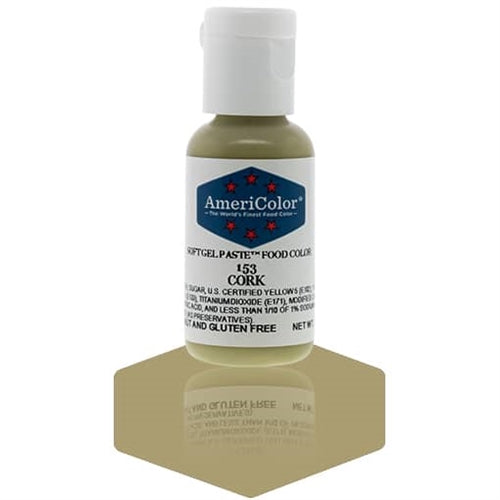 Cork Soft Gel Paste Food Color - AmeriColor 153