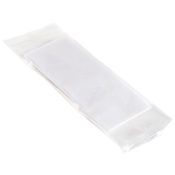 Single Serving Hot Beverage Condiment Kit with Napkin and Clear Packaging - 500/Case