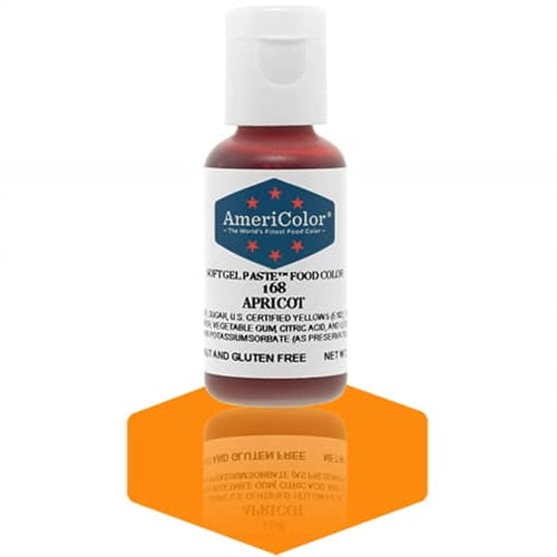 Apricot Soft Gel Paste Food Color - AmeriColor 168