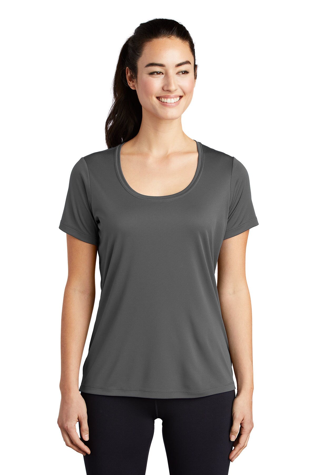 Sport-Tek®- Ladies Scoop Neck Short Sleeve Tee