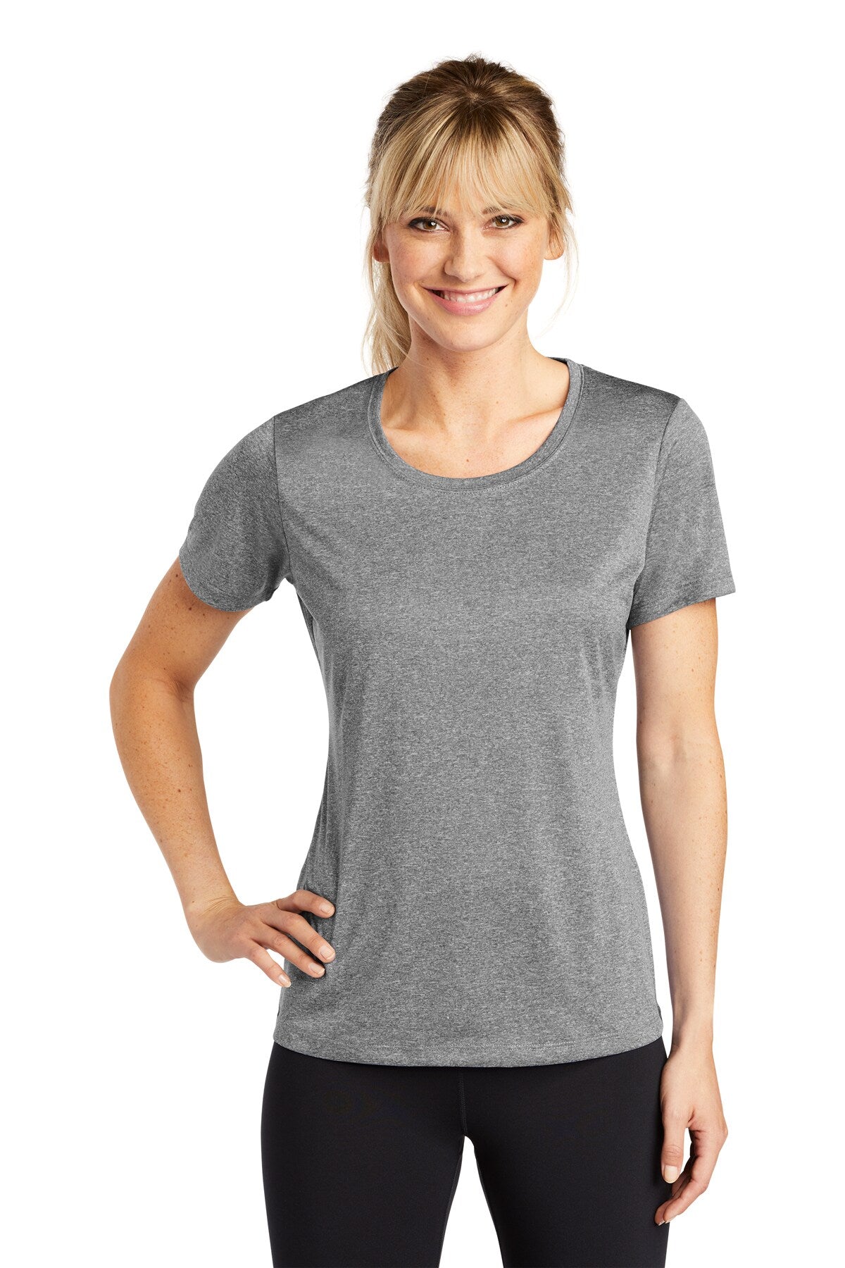 Sport-Tek® Women's Heather Contender Scoop Neck Tee