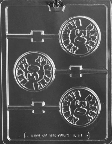 Happy 50th Birthday Lolly Chocolate Mold - LPL071