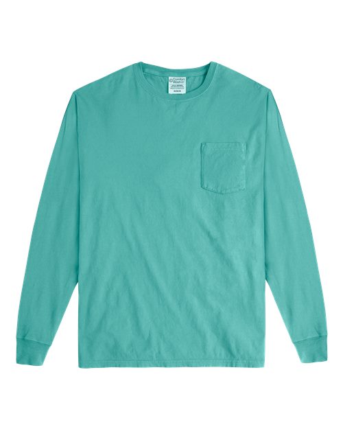 ComfortWash by Hanes Unisex Garment-Dyed Long Sleeve T-Shirt With Pocket
