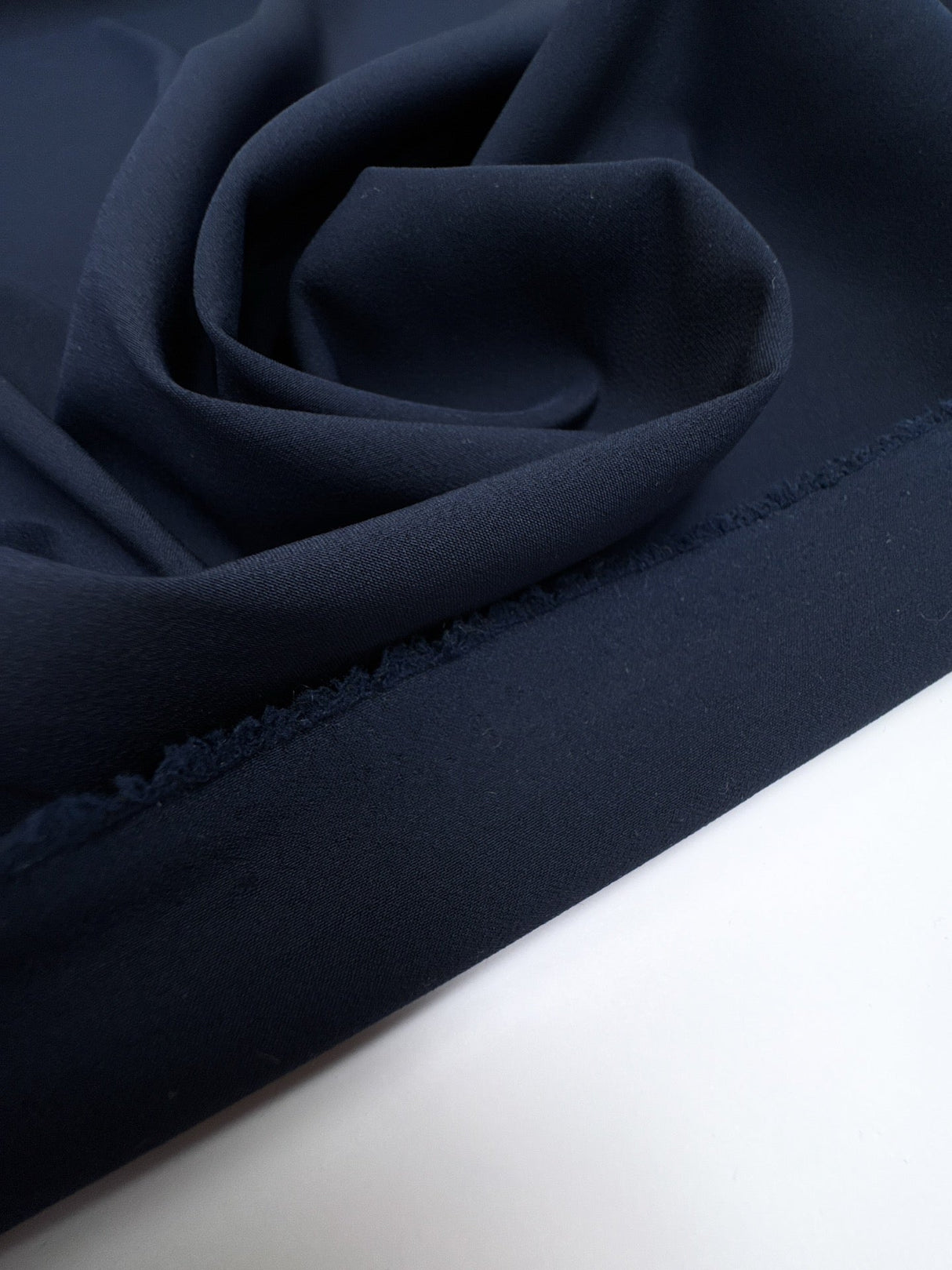 Blue Wool Elastane Gabardine