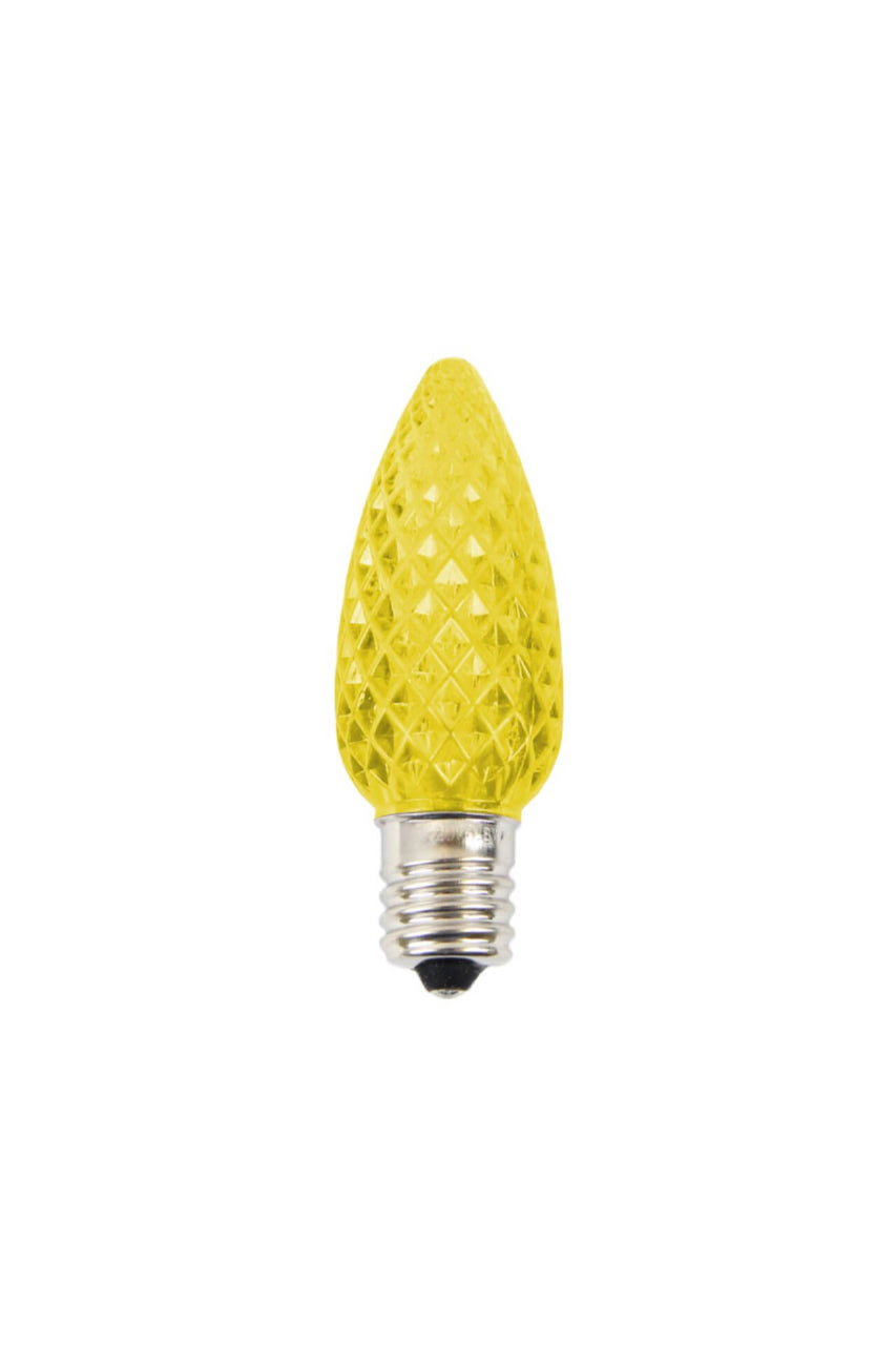C9 Wonderful LED SMD Bulb (25 bulbs/bag) - Faceted, Yellow