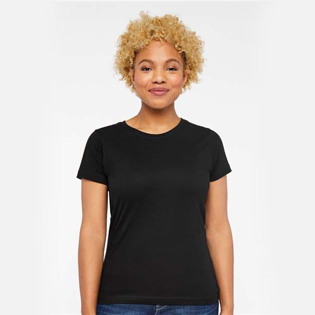 Women's Short Sleeve Crewneck Fine Jersey Tee