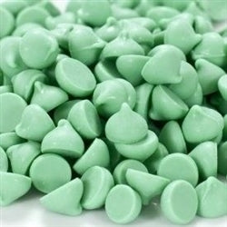 Guittard Green Mint Cookie Drops - Five Pound