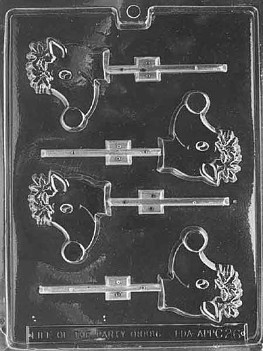 Small Reindeer Lolly Chocolate Mold