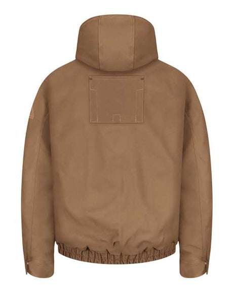 Brown Duck Hooded Jacket - EXCEL FR® ComforTouch® - Tall Sizes