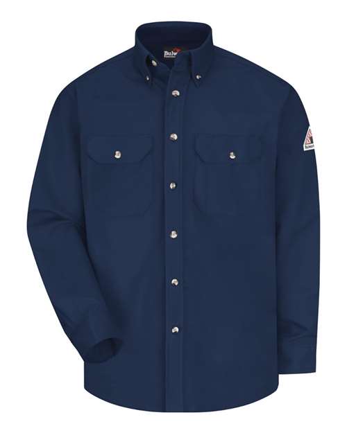 Bulwark Men's Tall Dress Uniform Shirt - Excel FR ComforTouch 7 oz.