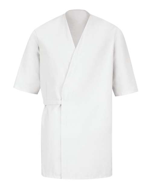 Men's Collarless Poplin Butcher Wrap