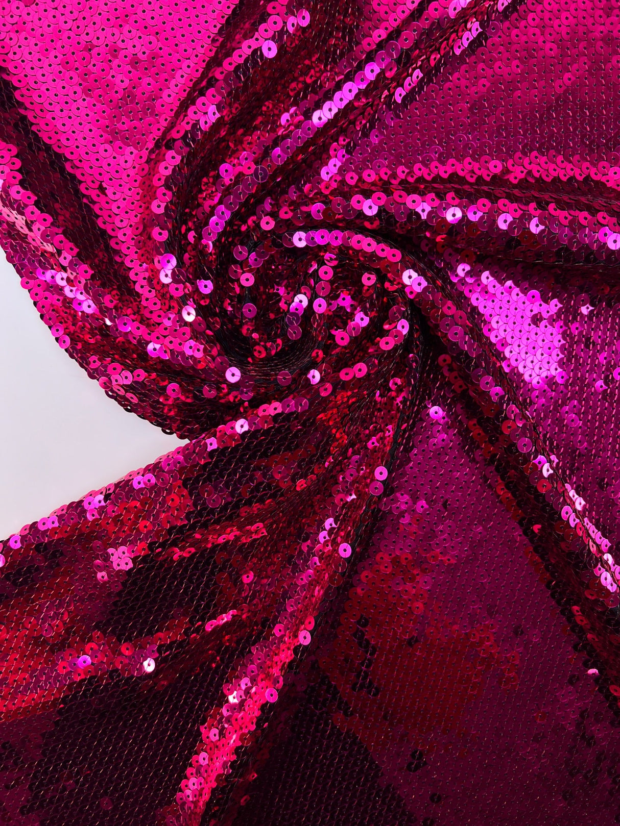 Pink Sequined Knitted Fabric