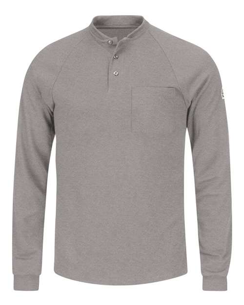 Bulwark Men's Long Sleeve Henley Shirt - CoolTouch 2