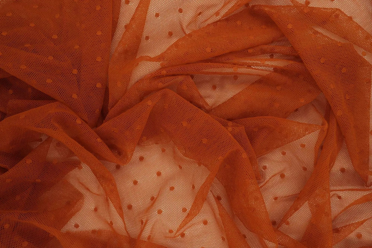 Polka Dot Lace Solid Fabric 90% Nylon 10% Spandex Soft Stretch 58/60 Inches Wide