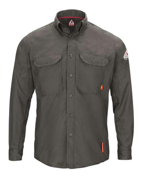 Bulwark Men's iQ Series Long Sleeve Lightweight Woven Shirt