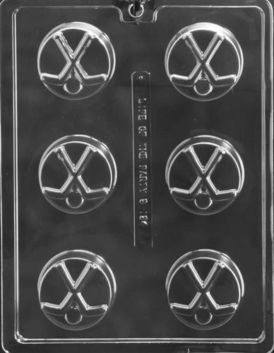 Hockey Sandwich Cookie Chocolate Mold