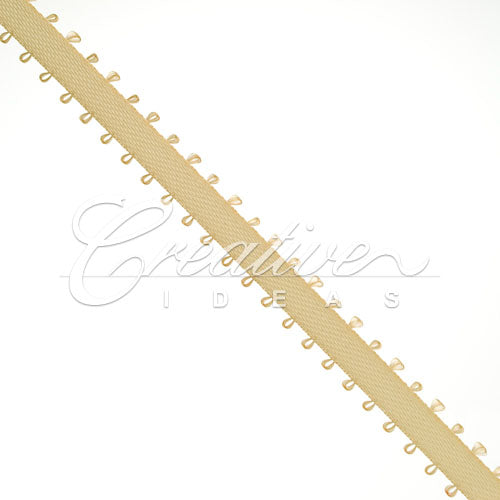 3/16" Double Face Picot Ribbon - 50 Yards (Light Brown)