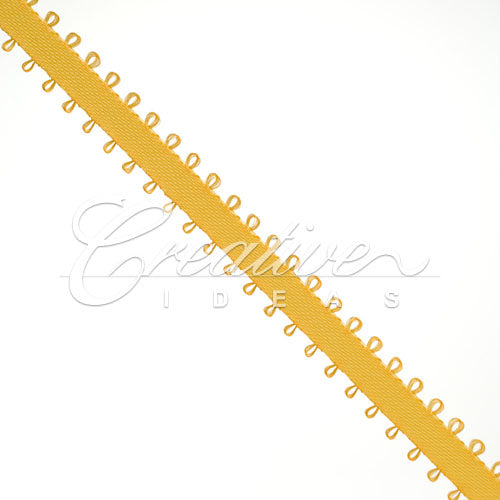 3/16" Double Face Picot Ribbon - 50 Yards (Light Gold)