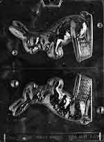 3D Bunny with Basket Chocolate Mold