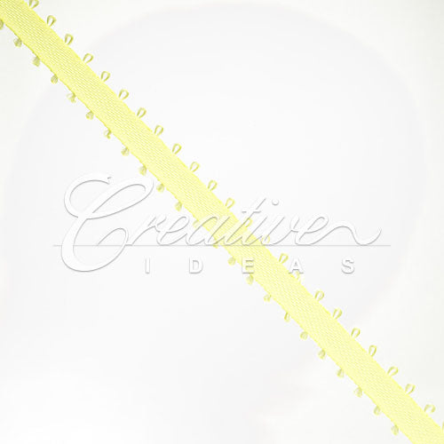 3/16" Double Face Picot Ribbon - 50 Yards (Baby Maize)