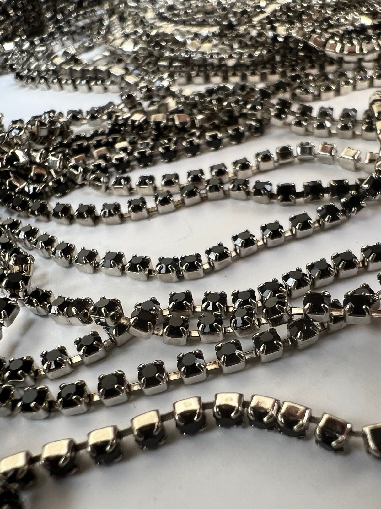 Lurex Silver Black Dense Occasionwear Fabric