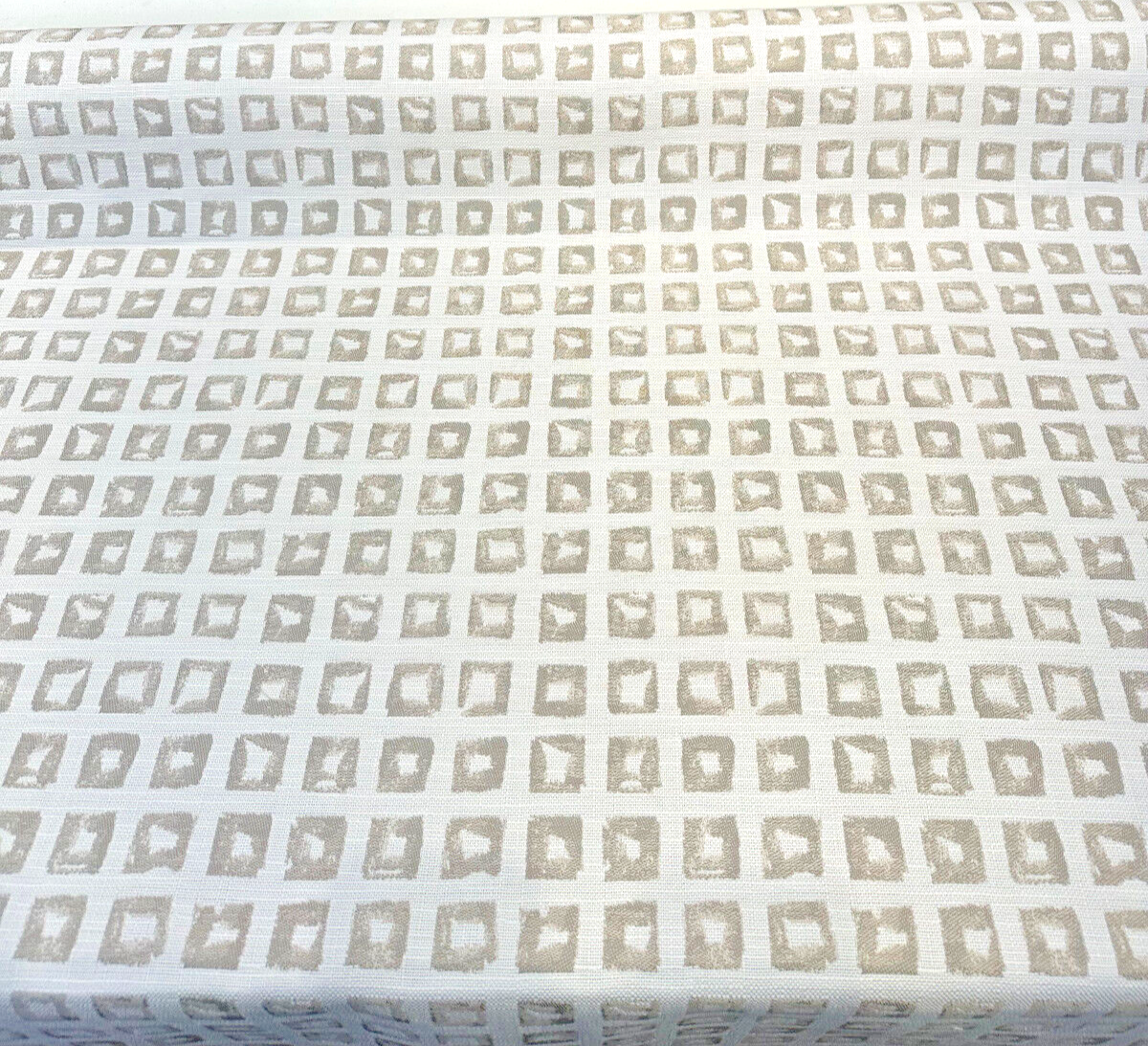 Sunbrella Kindle Silk Solution Dyed Acrylic Fabric - Geometric Prints, Dark Beige, 54" Width (1 Yard)