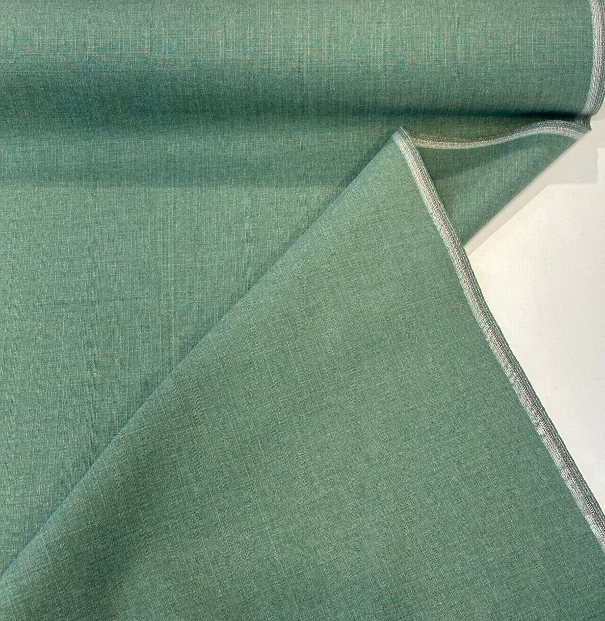 Sunbrella Ripple Jade Green 87010 Solution-Dyed Acrylic Fabric - Jade Green Ripple Pattern, Upholstery Drapery Fabric (1 Yard)