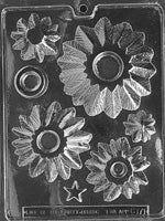 3D 5 পিস স্ট্যাক ট্রি চকোলেট ছাঁচ