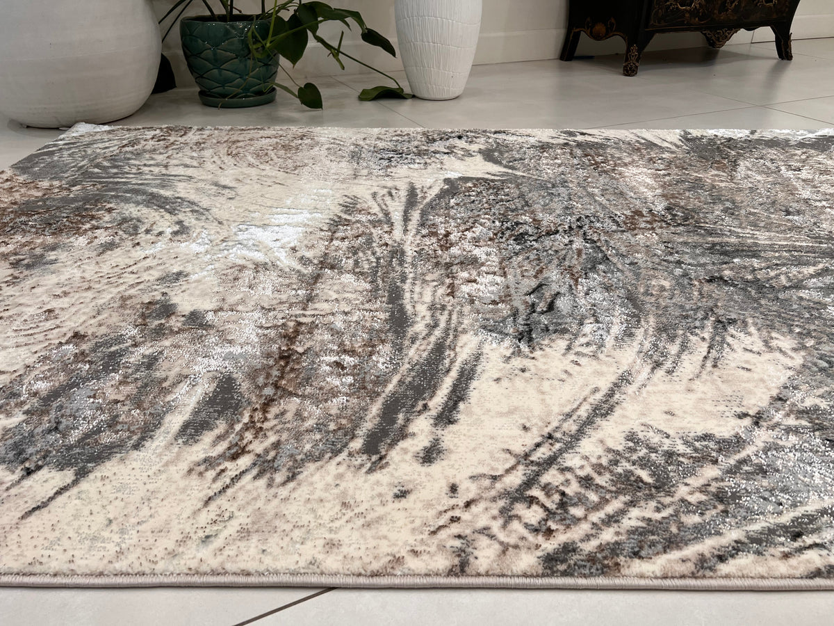 Color Changing Polyester Viscose Blend Area Rug Flat Weave Rug