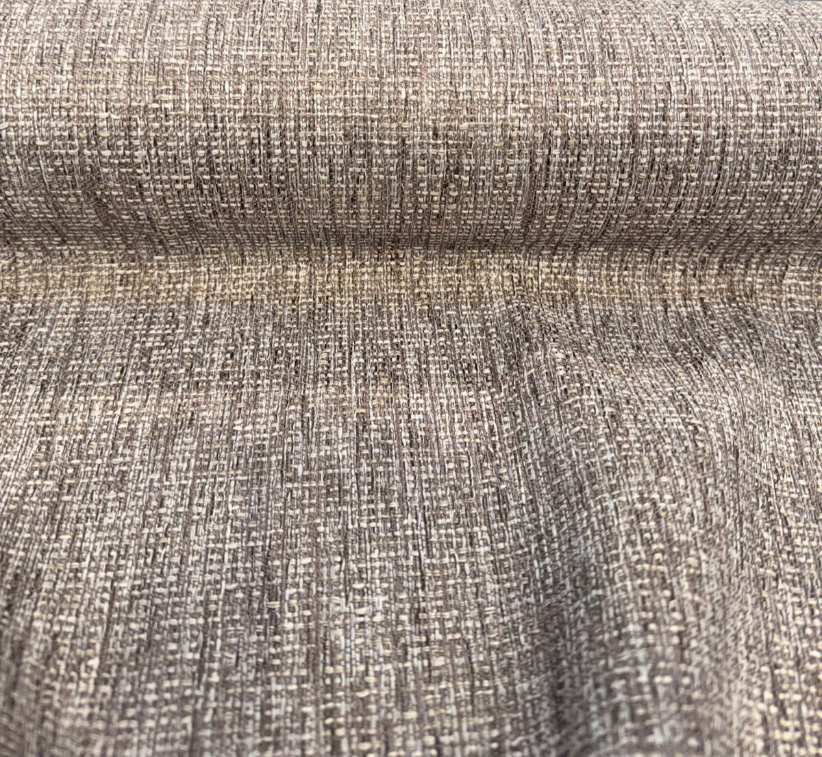 Crypton Performance Compass Hemp Brown Upholstery Fabric - Hemp Gray Brown, 0.1" Vertical Repeat, 0.1" Horizontal Repeat, Railroaded (1 Yard)