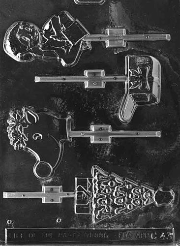 Christmas Assortment with Drummer Boy Lolly Chocolate Mold - LPC043